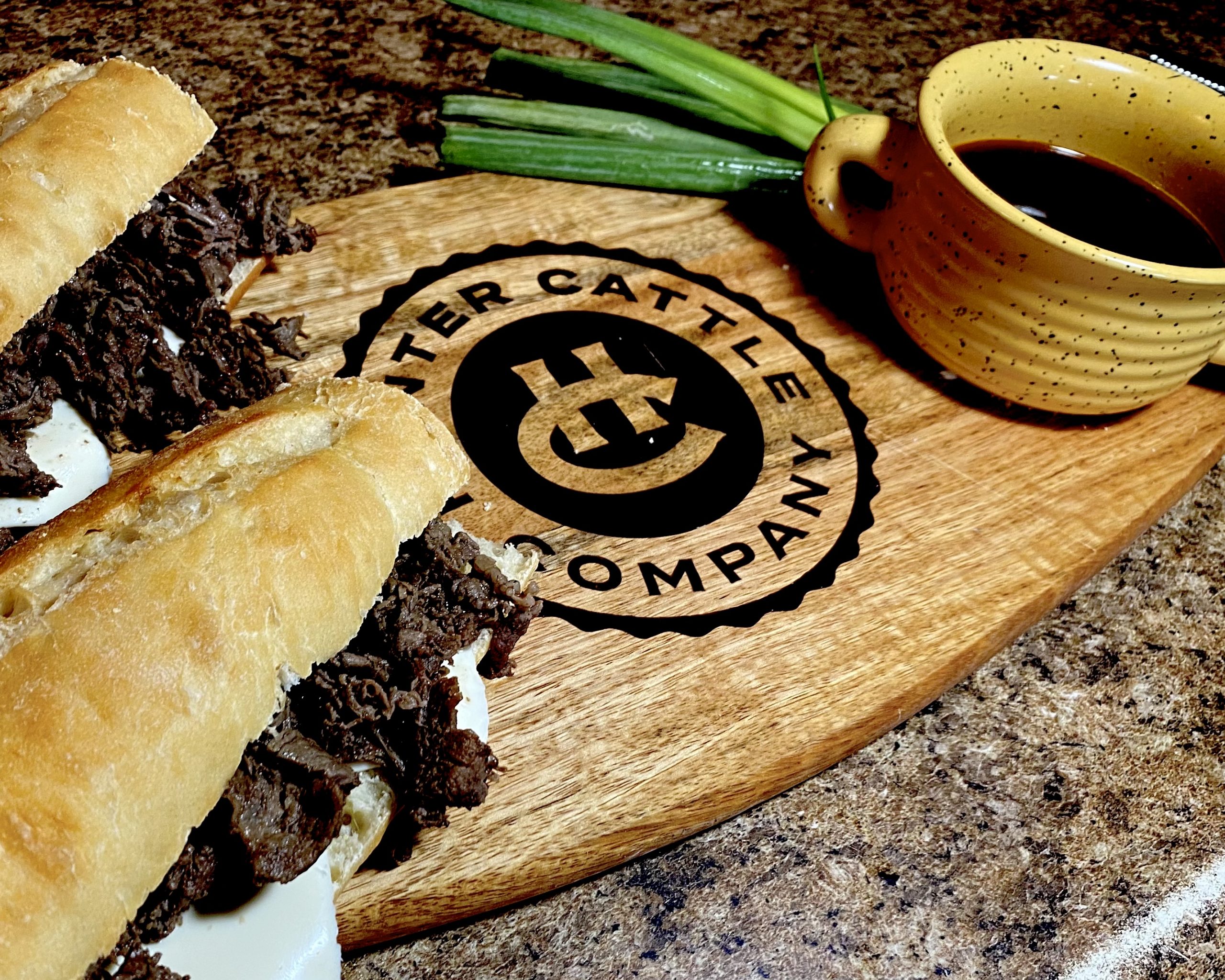 Philly Sliders with Beef Broth Dip Hunter Cattle Philly Sliders